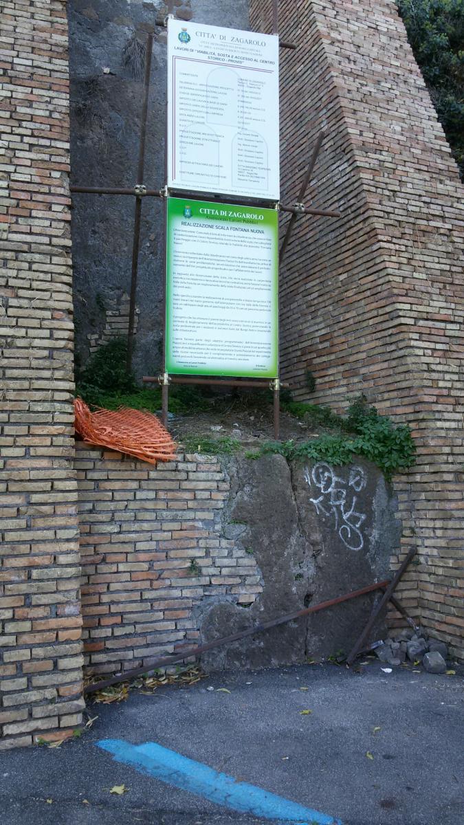 Lavori pubblici, realizzazione scala Fontana Nuova nel centro storico di Zagarolo