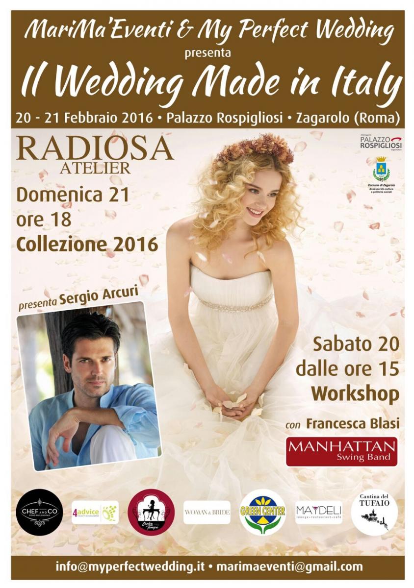 'Il  Wedding Made in Italy' - Sabato 20 e Domenica 21 Febbraio, Palazzo Rospigliosi