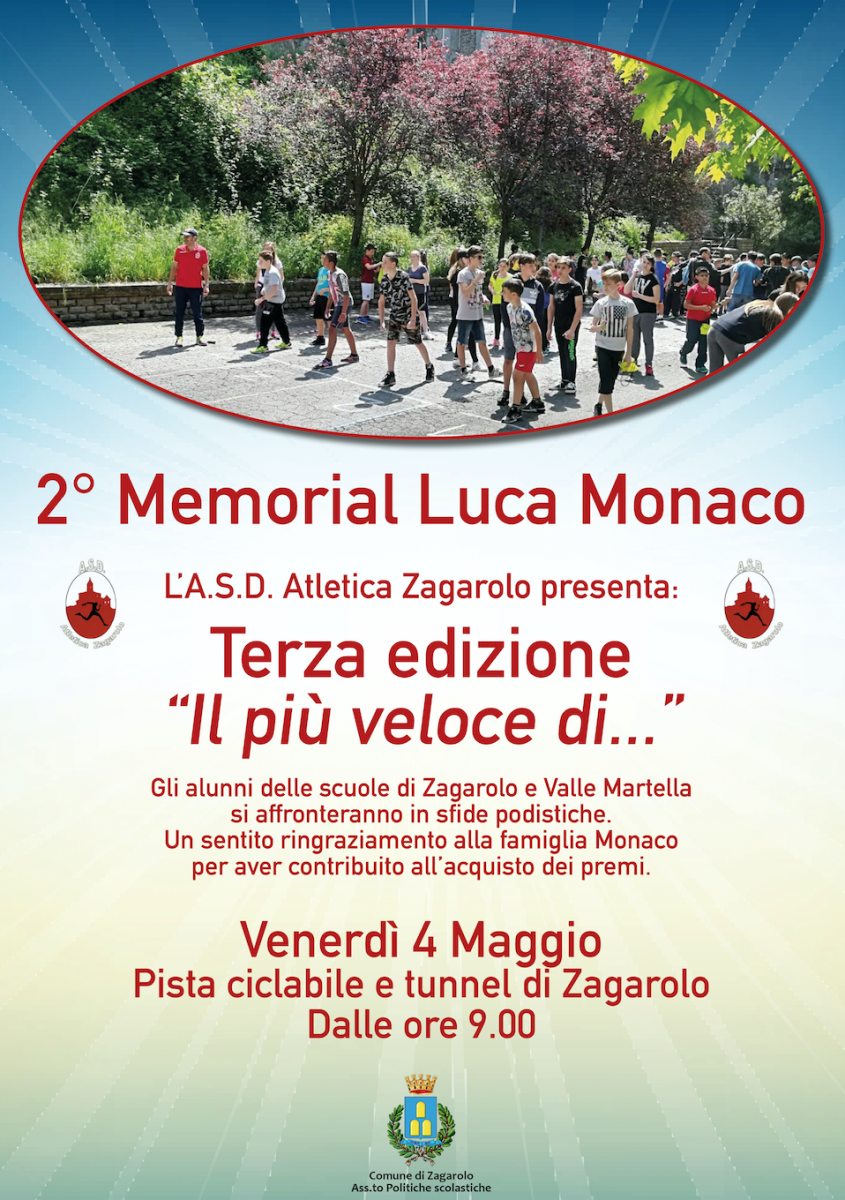 2° Memorial Luca Monaco e terza edizione de 